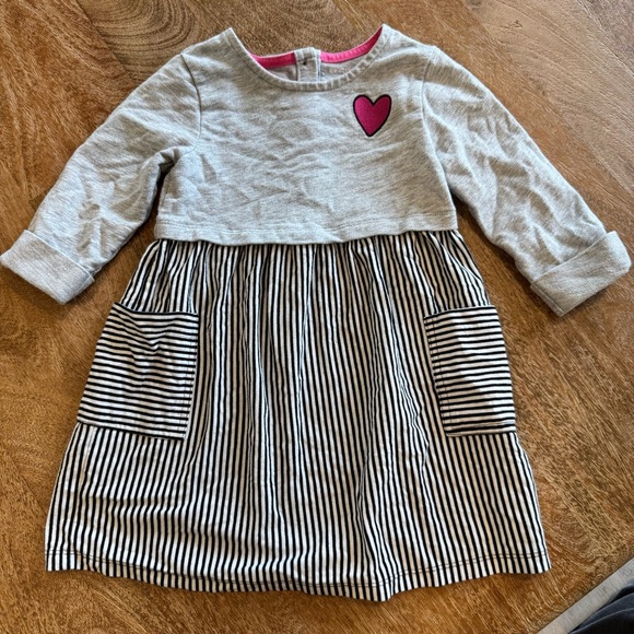 Healthtex Striped Heart Dress - Picture 1 of 3